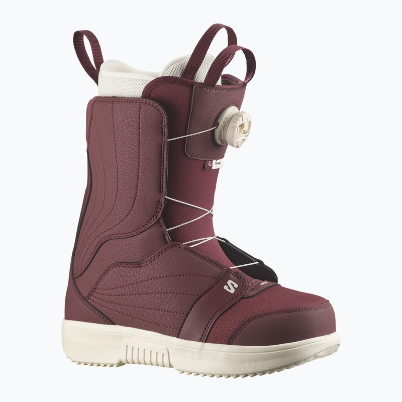 Buty snowboardowe damskie Salomon Pearl Boa W tawny port/tawny port/vanilla ice 6