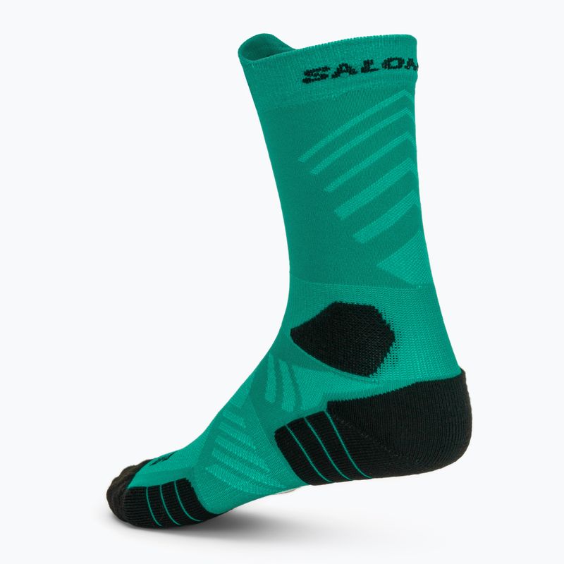 Skarpety Salomon Aero Crew dynasty green/waterfall 2