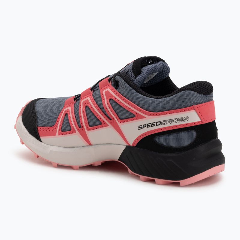 Buty do biegania dziecięce Salomon Speedcross Waterproof grisaille/hushed violet/rouge red 3