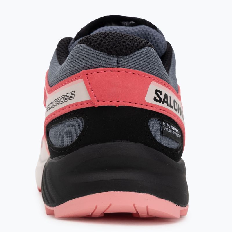 Buty do biegania dziecięce Salomon Speedcross Waterproof grisaille/hushed violet/rouge red 6