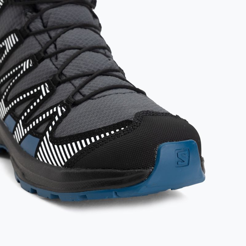 Buty turystyczne dziecięce Salomon XA Pro V8 Winter Waterproof turbulence/black/dark blue 7