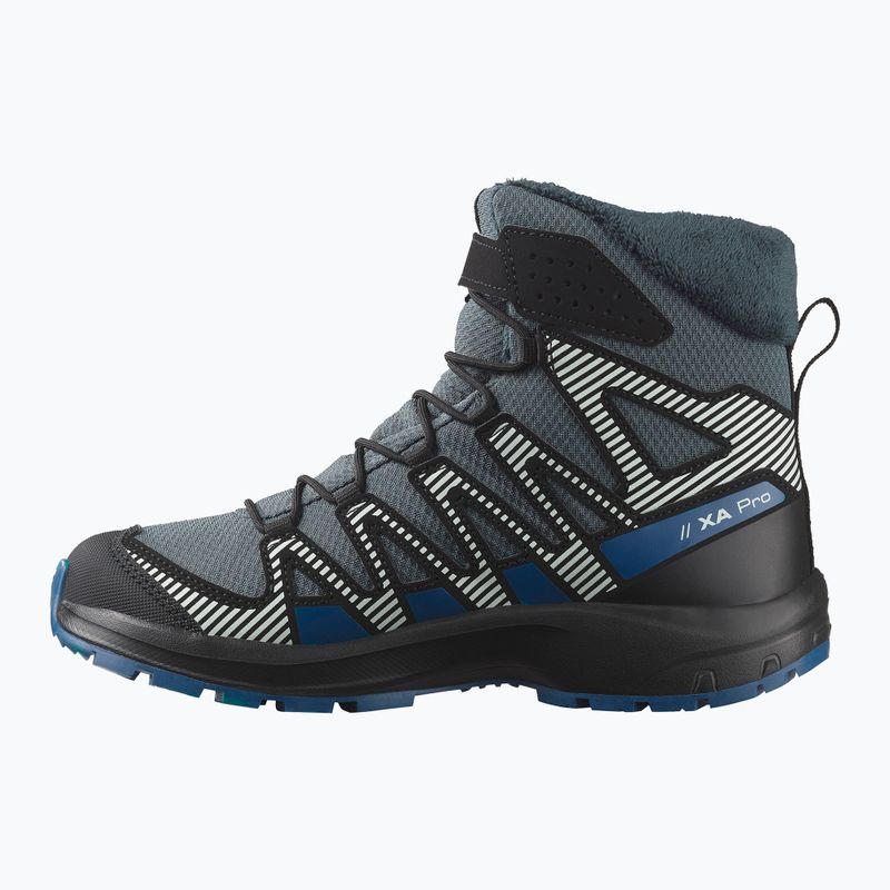 Buty turystyczne dziecięce Salomon XA Pro V8 Winter Waterproof turbulence/black/dark blue 2