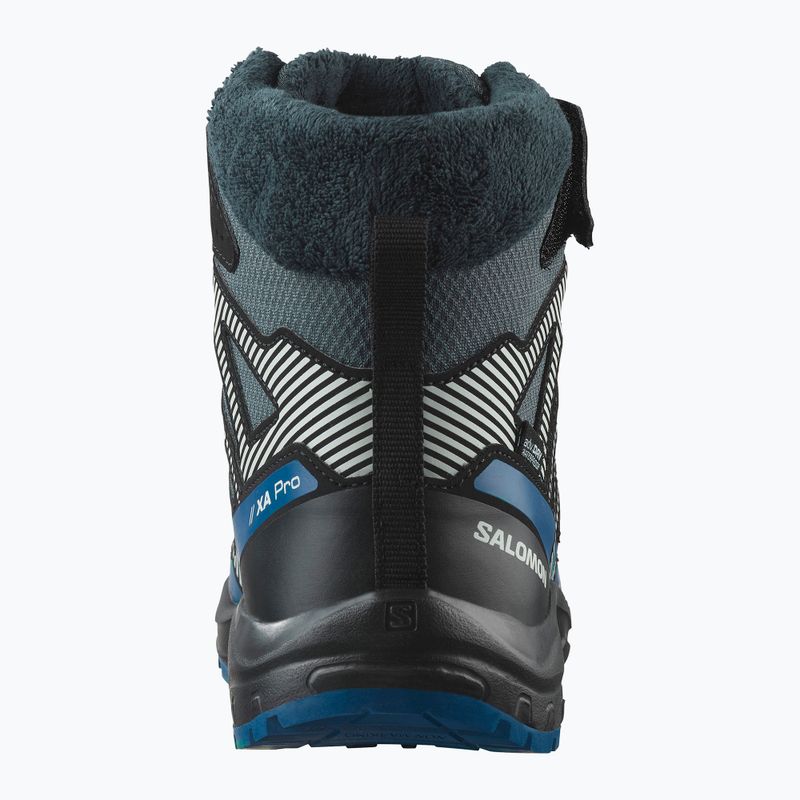 Buty turystyczne dziecięce Salomon XA Pro V8 Winter Waterproof turbulence/black/dark blue 3