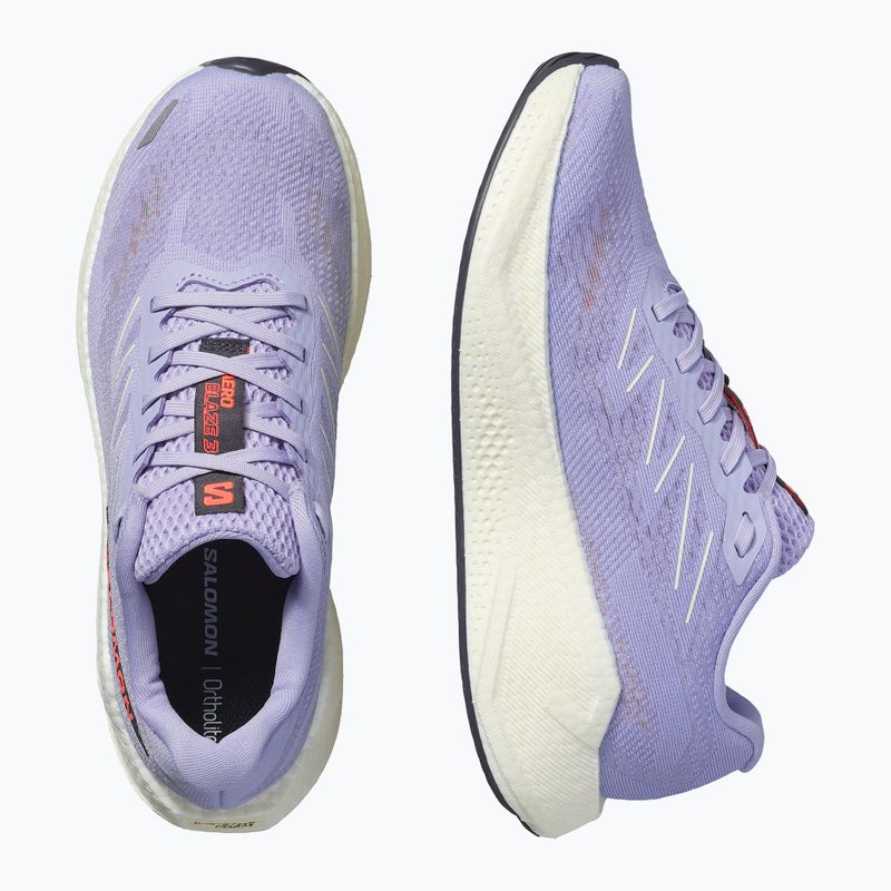 Buty do biegania damskie Salomon Aero Blaze 3 cosmic sky/vanilla ice/neon flame 6