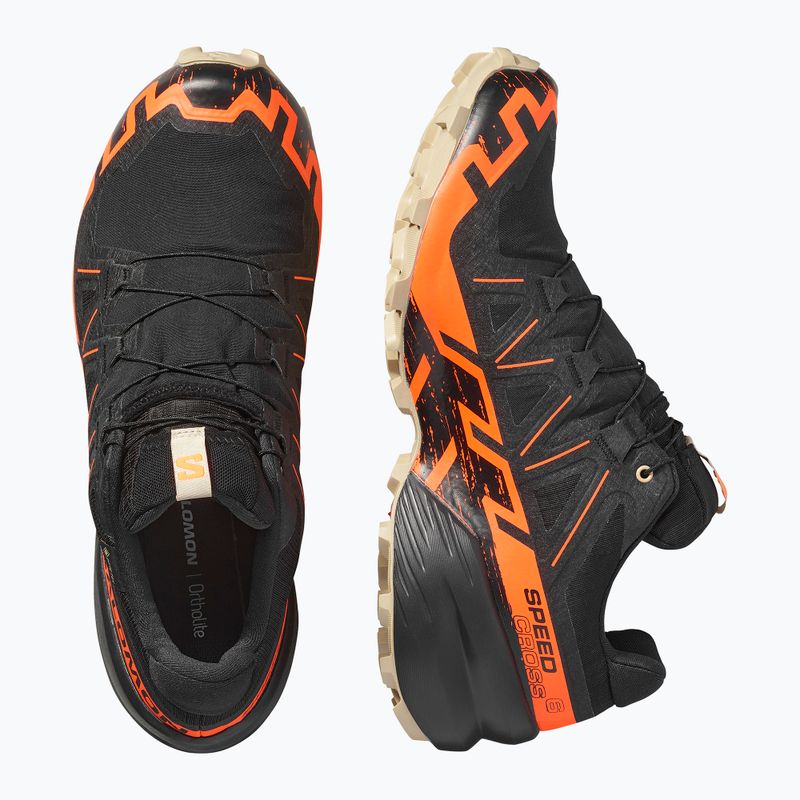 Buty do biegania męskie Salomon Speedcross 6 GTX black/shocking orange/white pepper 8