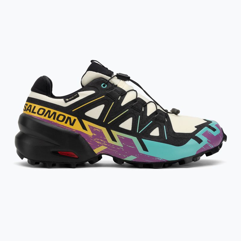 Buty do biegania męskie Salomon Speedcross 6 GTX transparent yellow/black/waterfall 2