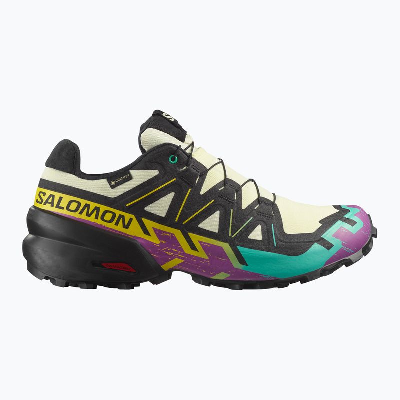 Buty do biegania męskie Salomon Speedcross 6 GTX transparent yellow/black/waterfall 8