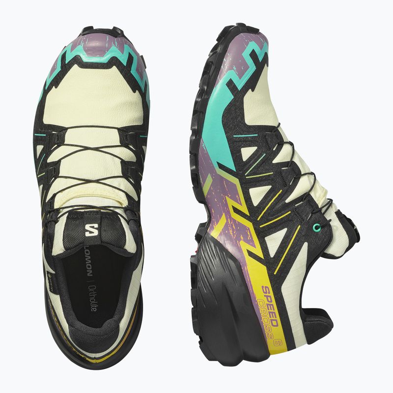 Buty do biegania męskie Salomon Speedcross 6 GTX transparent yellow/black/waterfall 12