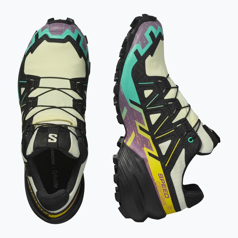 Buty do biegania damskie Salomon Speedcross 6 GTX transparent yellow/black/waterfall 12