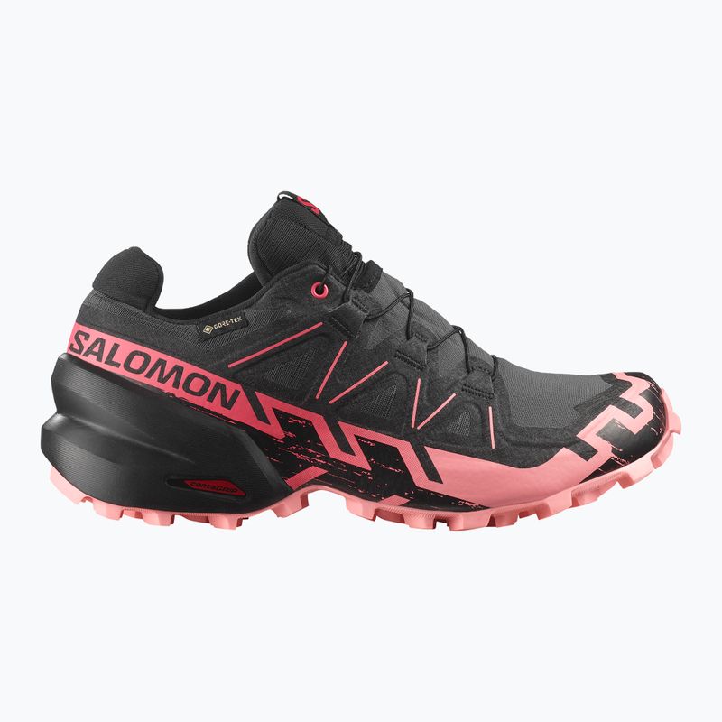 Buty do biegania damskie Salomon Speedcross 6 GTX nine iron/black/flamingo pink 2
