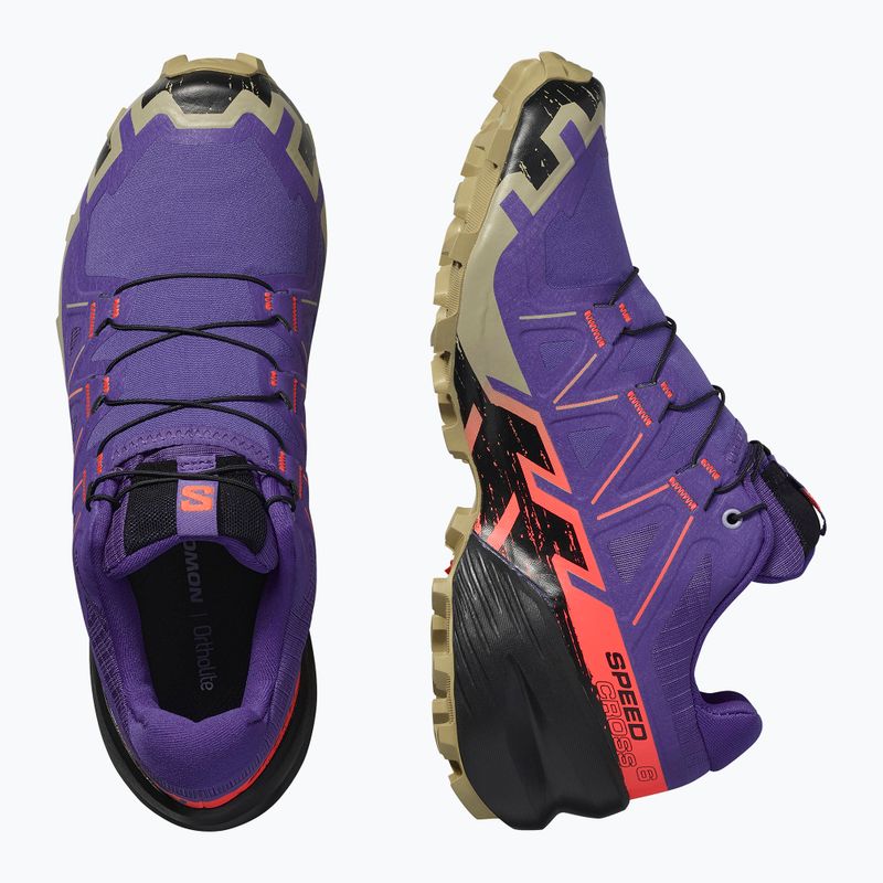 Buty do biegania damskie Salomon Speedcross 6 liberty/black/neon flame 8