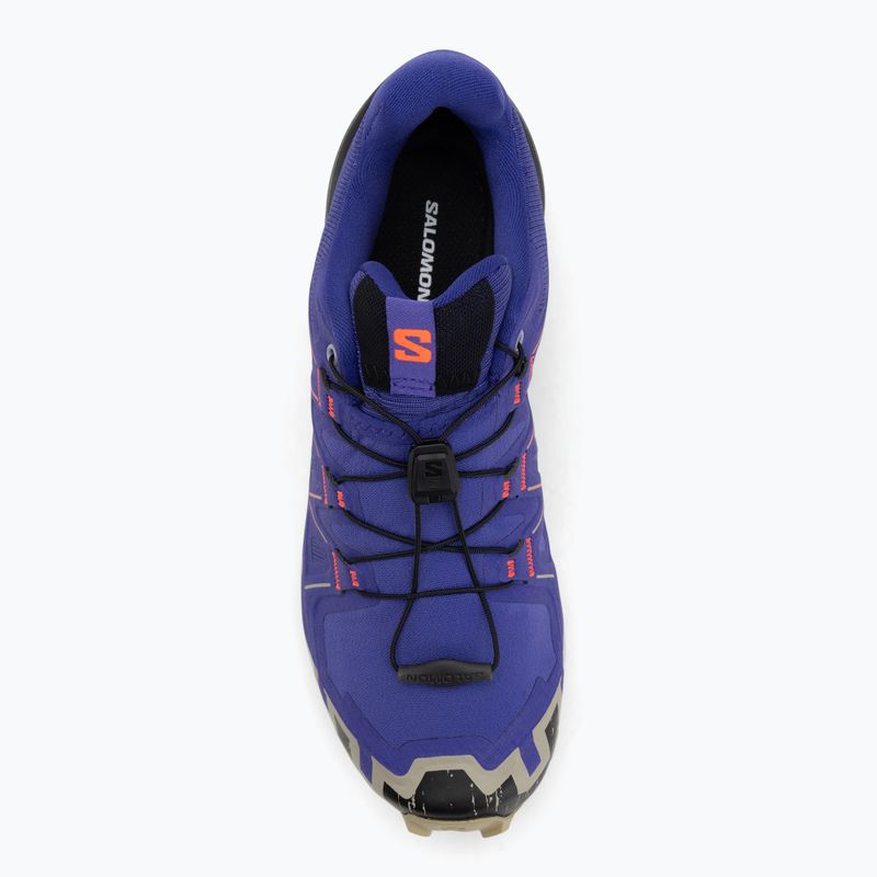 Buty do biegania damskie Salomon Speedcross 6 liberty/black/neon flame 5
