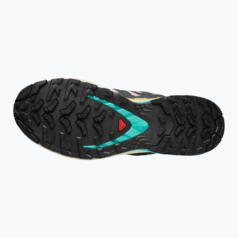 Buty do biegania damskie Salomon XA PRO 3D V9 GTX transparent yellow/black/waterfall 4