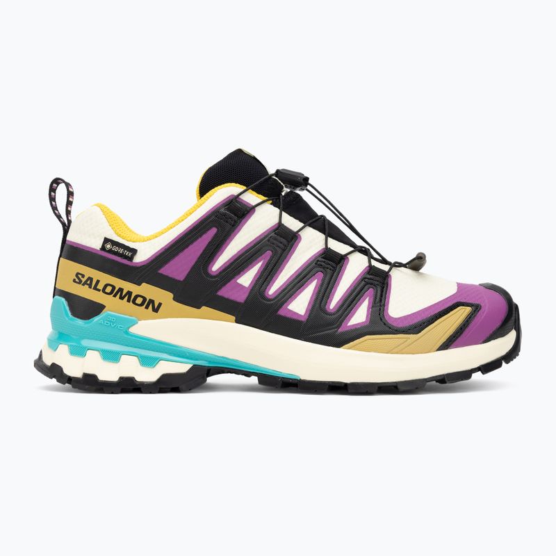 Buty do biegania damskie Salomon XA PRO 3D V9 GTX transparent yellow/black/waterfall 2