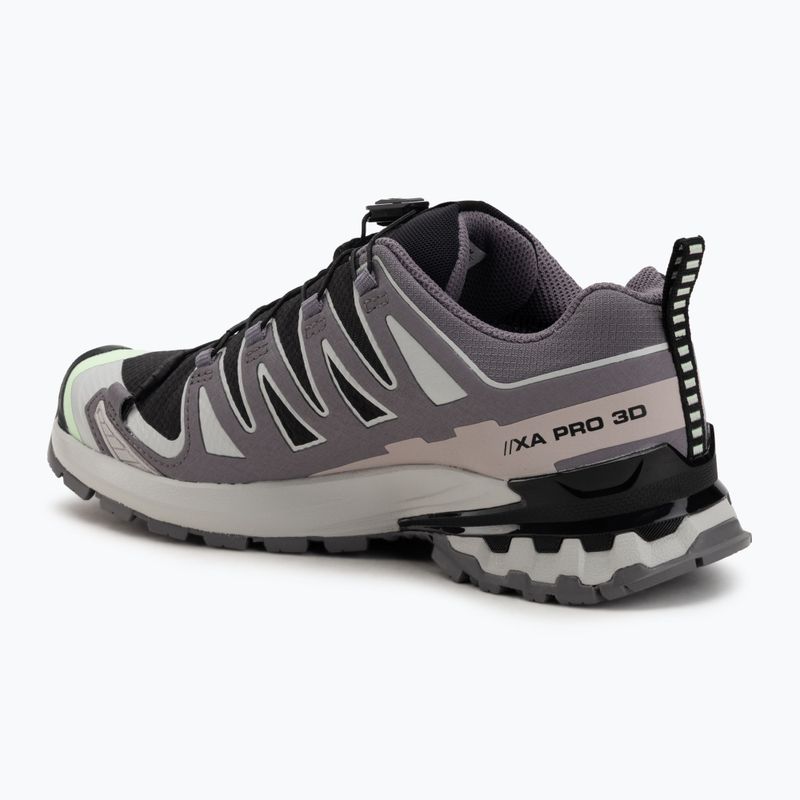 Buty do biegania damskie Salomon XA PRO 3D V9 GTX black/patina green/gray violet 3