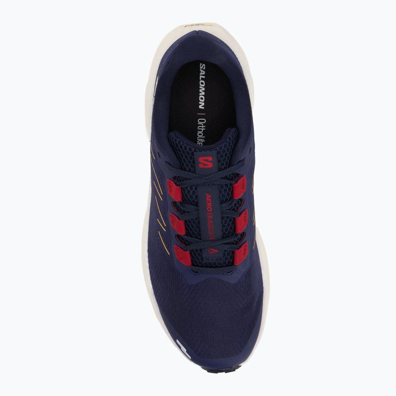 Buty do biegania męskie Salomon Aero Blaze 3 GRVL astral aura/maritime blue/haute red 5