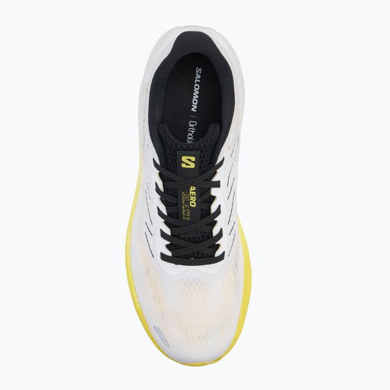 Buty do biegania męskie Salomon Aero Blaze 3 white/black/blazing yellow 5