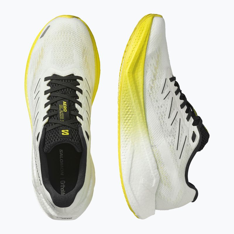 Buty do biegania męskie Salomon Aero Blaze 3 white/black/blazing yellow 13