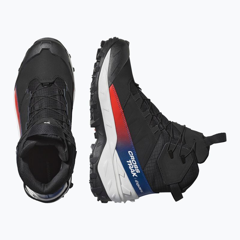 Buty trekkingowe męskie Salomon Crosstrak Powder WP Equipe black/black 3