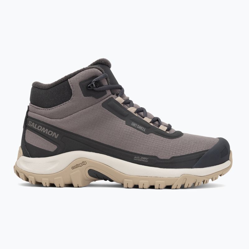 Buty trekkingowe damskie Salomon Shelter WP plum kitten/phantom/desert tan 2