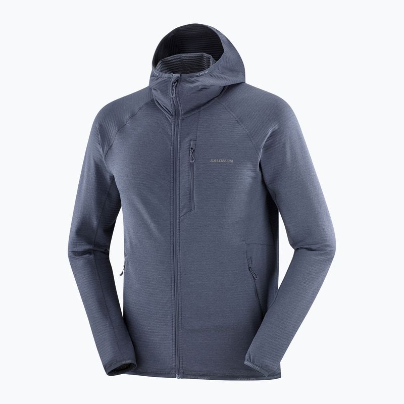 Bluza trekkingowa męska Salomon Essential Lightwarm Hoodie blue nights 7