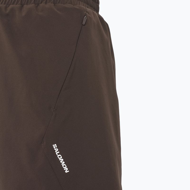 Spodenki do biegania męskie Salomon Shakeout C 2IN1 7" coffee bean 3