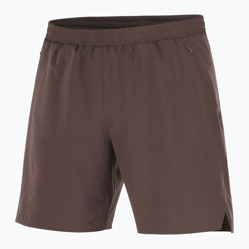 Spodenki do biegania męskie Salomon Shakeout C 2IN1 7" coffee bean 4