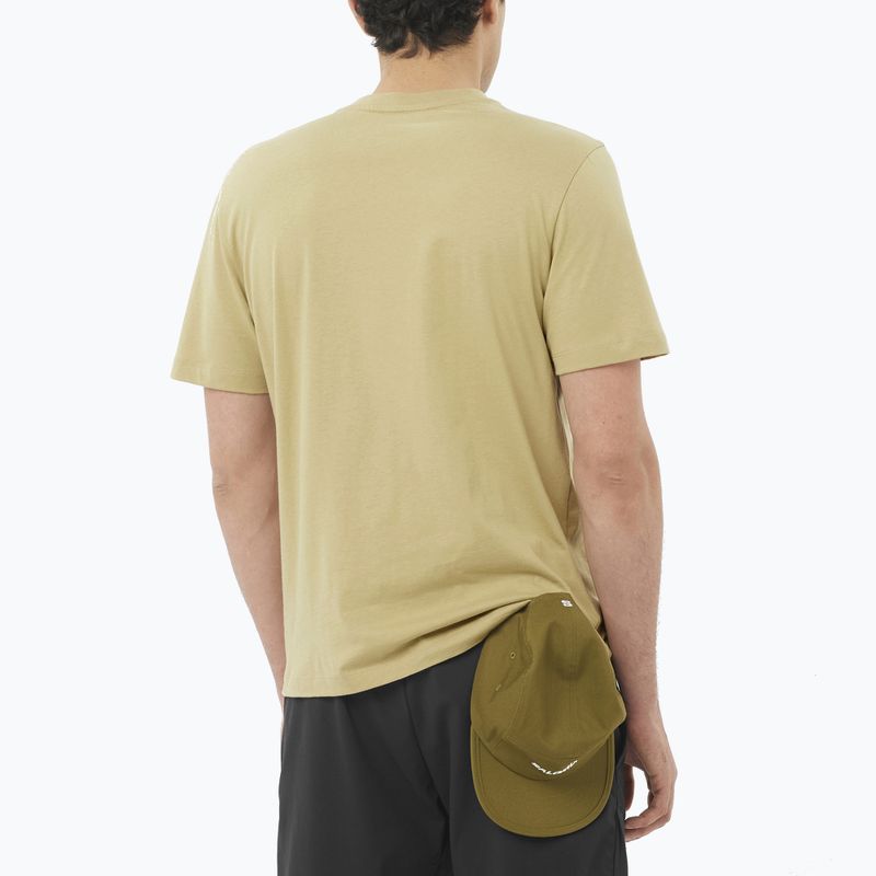 Koszulka męska Salomon Logo gray green 2