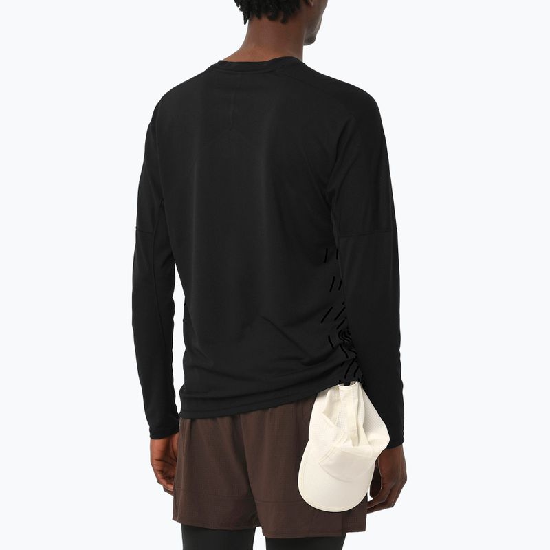 Longsleeve do biegania męski Salomon Sense Aero GFX deep black 2