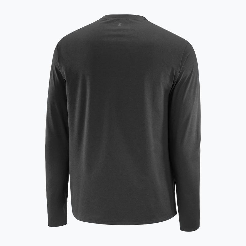 Longsleeve męski Salomon Trackline deep black 5