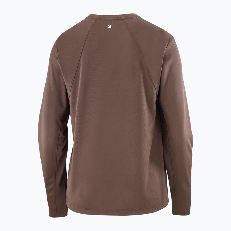 Longsleeve damski Salomon Shakeout Core coffe bean 4