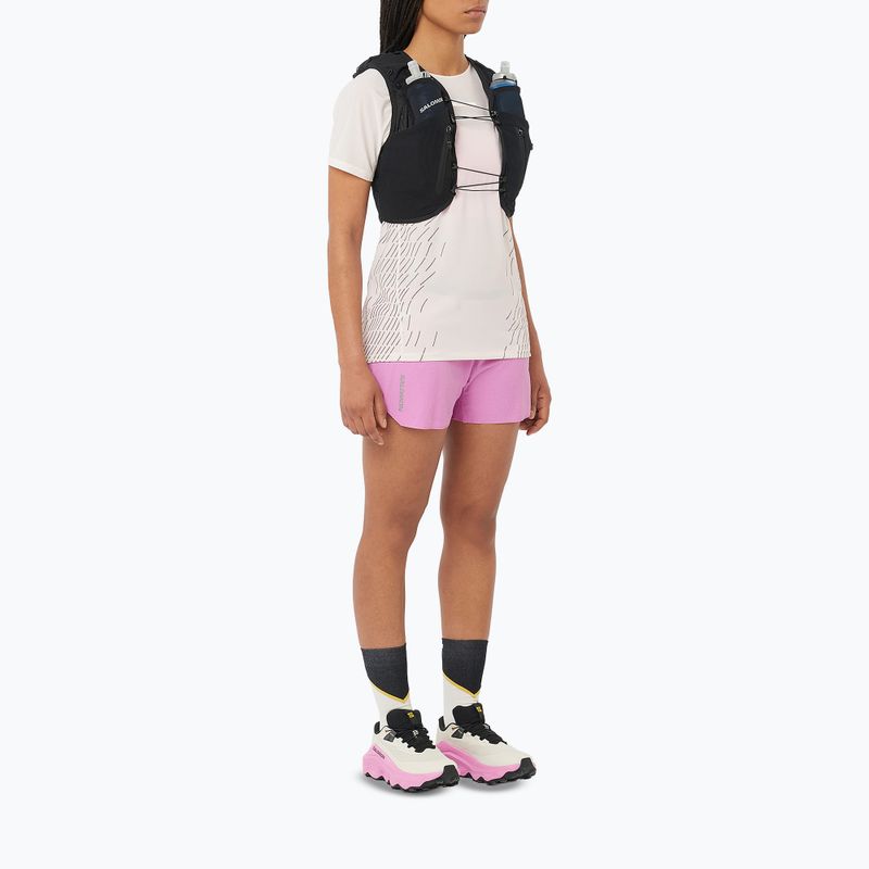 Koszulka do biegania damska Salomon Sense Aero SS Tee GFX whisper white 2