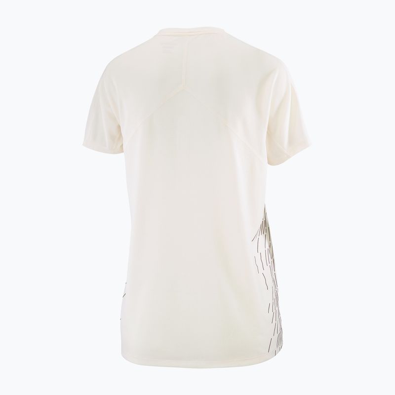 Koszulka do biegania damska Salomon Sense Aero SS Tee GFX whisper white 6