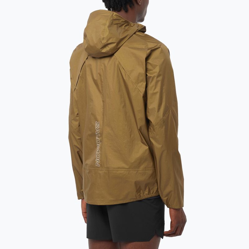 Kurtka do biegania męska Salomon Bonatti Waterproof brilliant olive 2