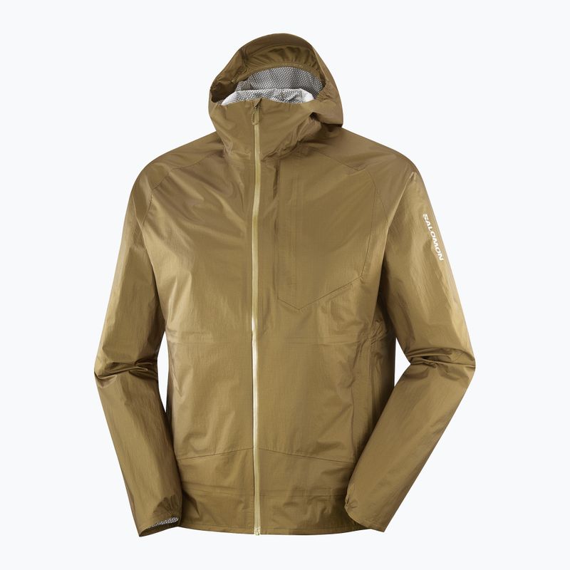 Kurtka do biegania męska Salomon Bonatti Waterproof brilliant olive 3