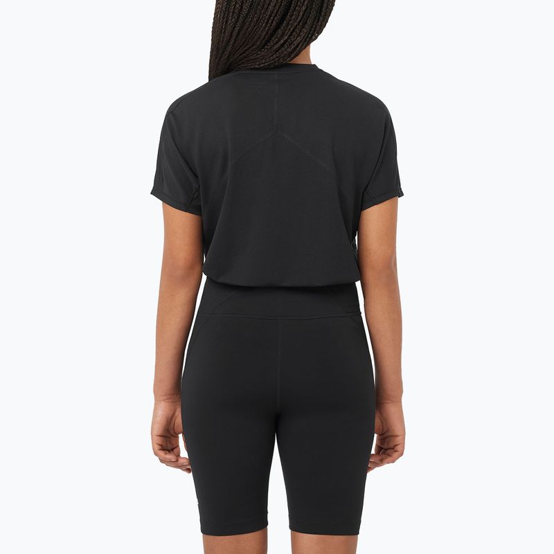 Koszulka do biegania damska Salomon Sense Aero SS Tee GFX deep black 2