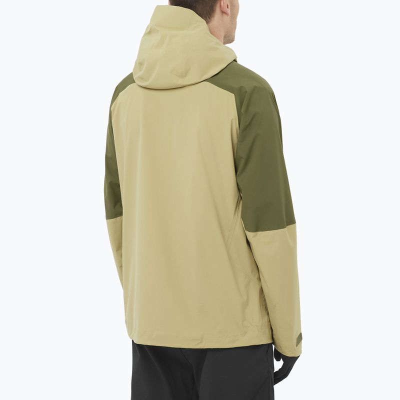 Kurtka softshell męska Salomon Outherpath Pro 2.5 l gray green/grape leaf 2