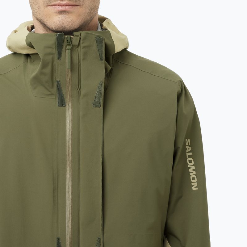 Kurtka softshell męska Salomon Outherpath Pro 2.5 l gray green/grape leaf 4