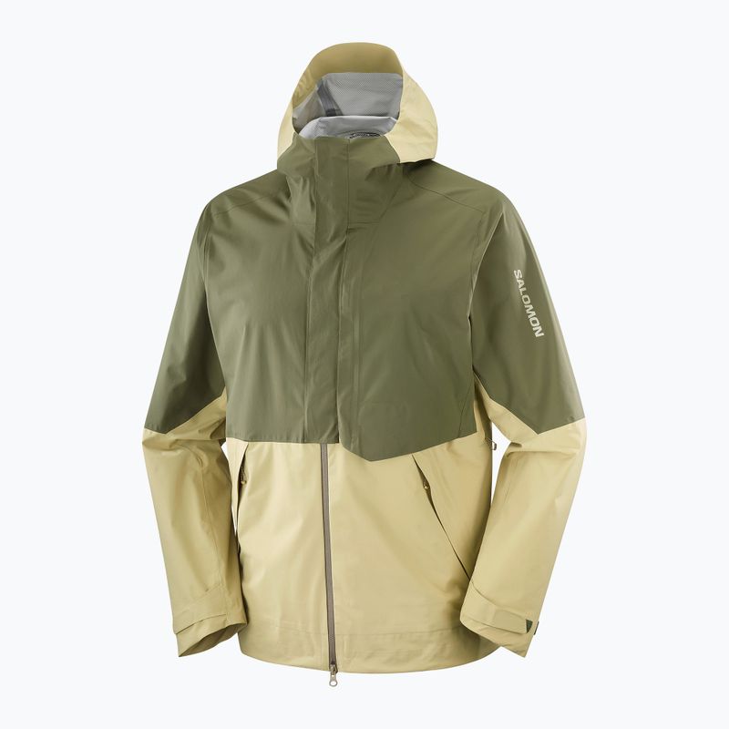 Kurtka softshell męska Salomon Outherpath Pro 2.5 l gray green/grape leaf 9