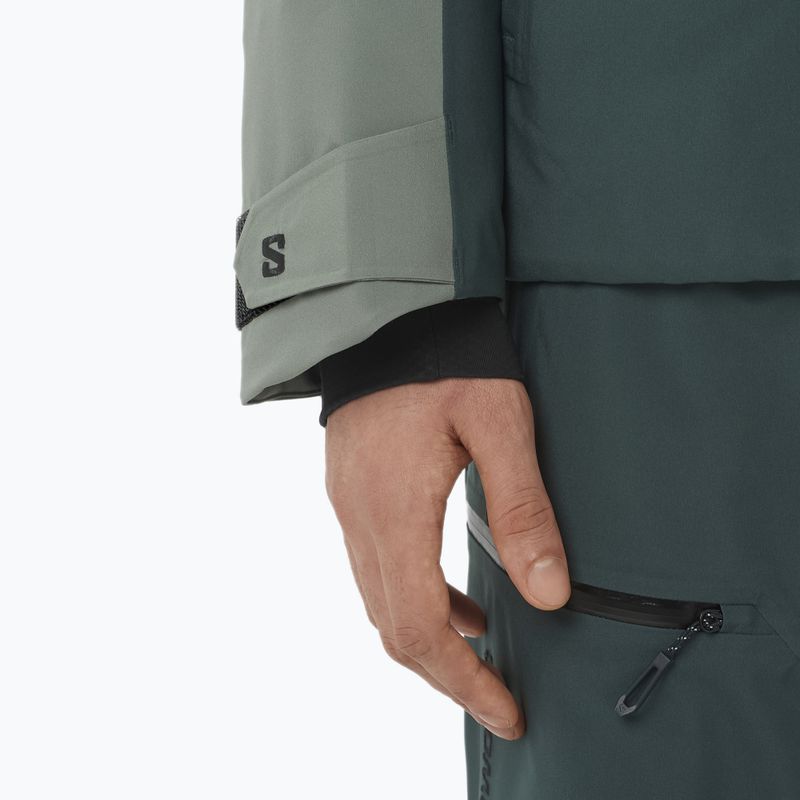 Kurtka narciarska męska Salomon Brilliant 2.0 sedona sage/green 6