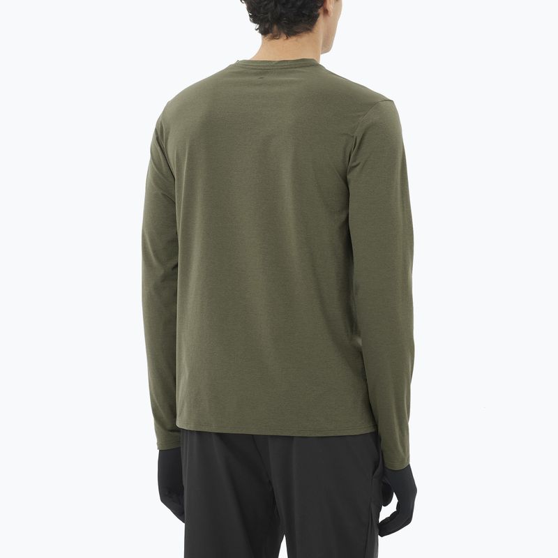 Longsleeve męski Salomon Trackline grape leaf 2