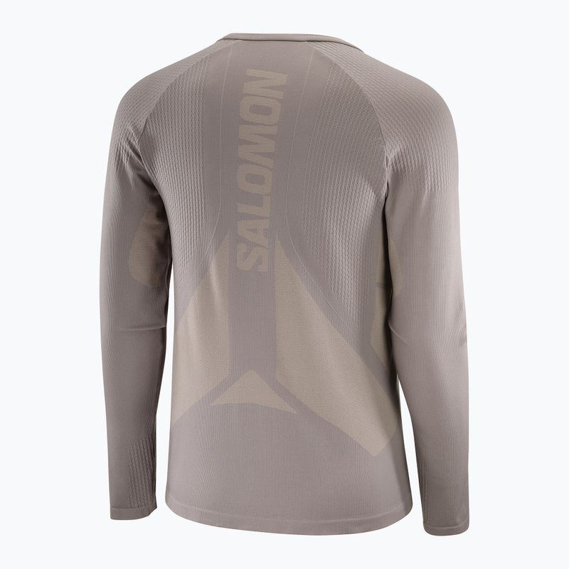 Longsleeve do biegania męski Salomon Sense Aero Seamless Tee iron 4