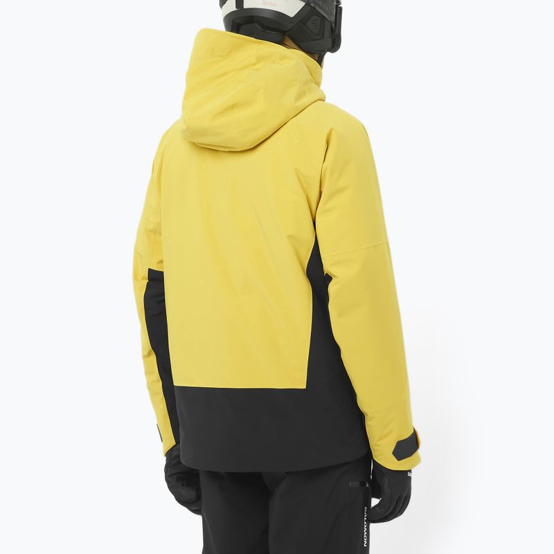 Kurtka narciarska męska Salomon Brilliant 2.0 cress green/deep black 2