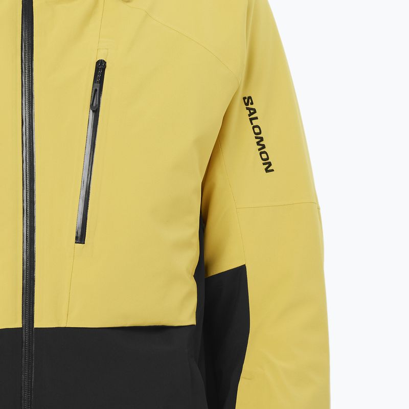 Kurtka narciarska męska Salomon Brilliant 2.0 cress green/deep black 4