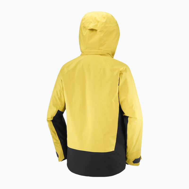 Kurtka narciarska męska Salomon Brilliant 2.0 cress green/deep black 10