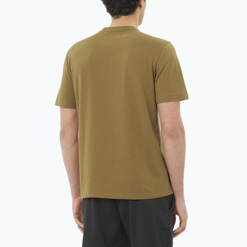 Koszulka męska Salomon Logo brilliant olive 2