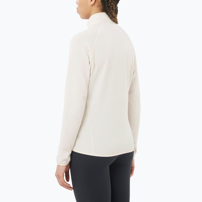 Bluza trekkingowa damska Salomon Essential Lightwarm Full Zip whisper white 2