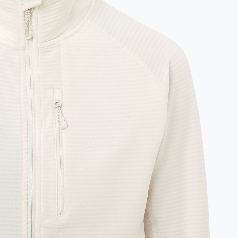 Bluza trekkingowa damska Salomon Essential Lightwarm Full Zip whisper white 3
