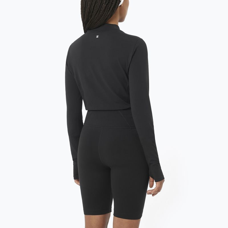 Longsleeve do biegania damski Salomon Bliss deep black 3