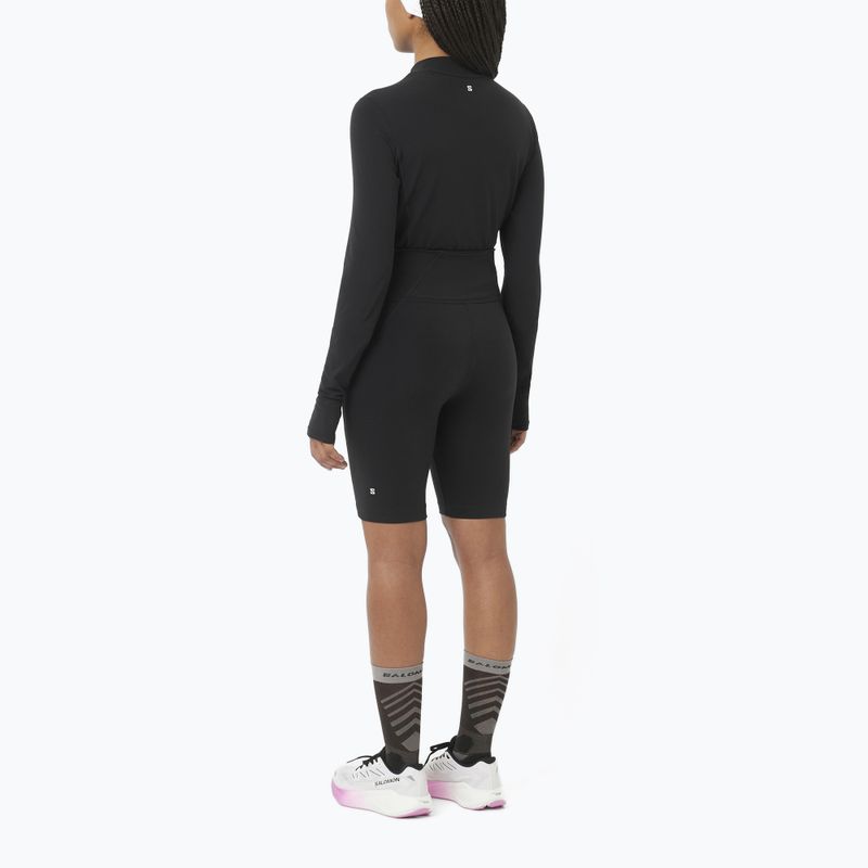 Longsleeve do biegania damski Salomon Bliss deep black 4